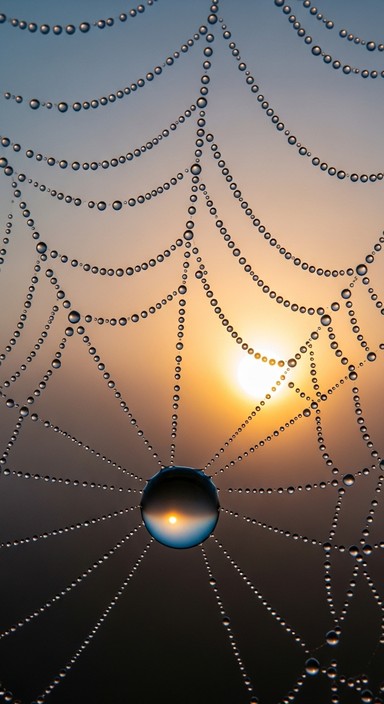 Free Luminous Web Jewels Image - Dewdrops, Spider, Web | Download at ...
