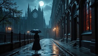 Free Moonlit Gothic Cathedral Image - Gothic, Cathedral, Rain ...