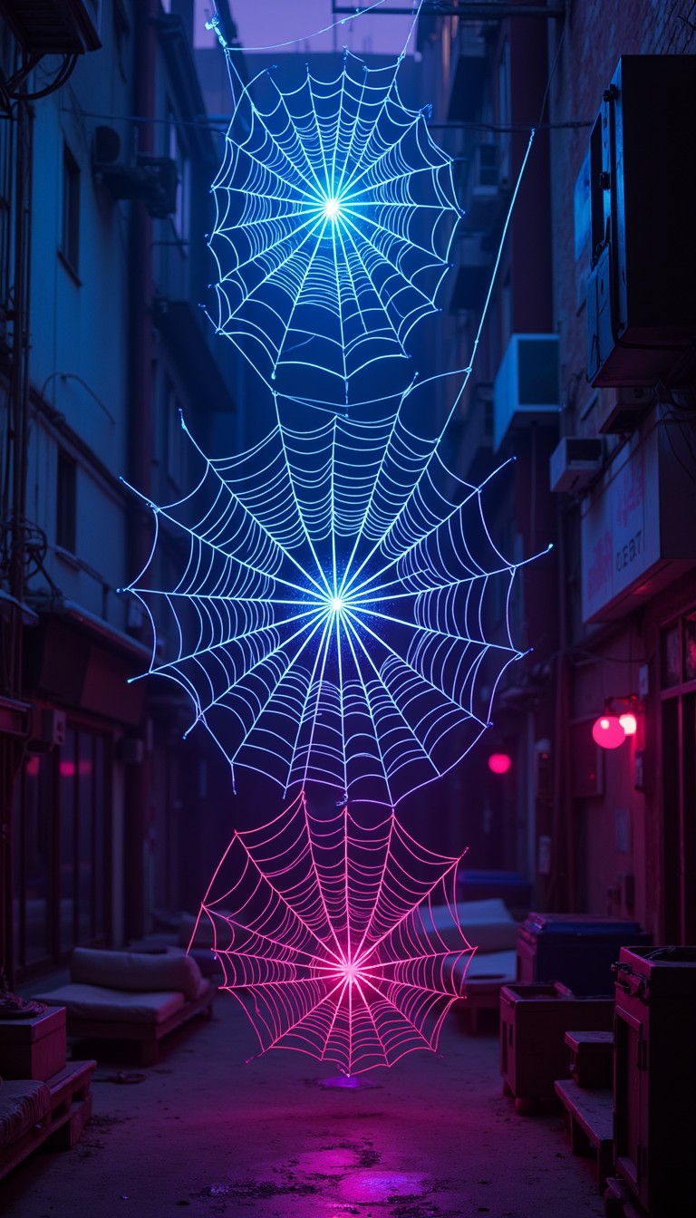 Free Neon Web Matrix Image - Cyberpunk, Neon, Spiderweb | Download at ...