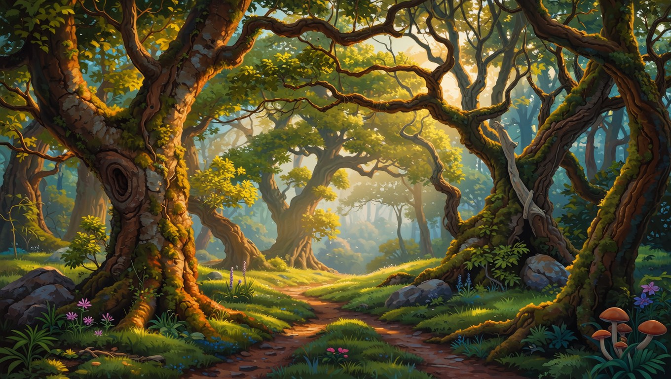 Free Enchanted Forest Pathway Image - Forest, Enchanted, Woodland ...