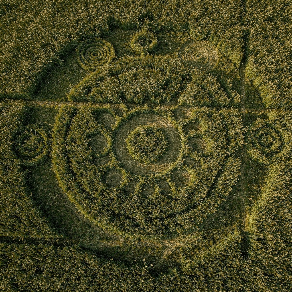 Free Mysterious Field Patterns Image - Crop, Circles, Aerial | Download ...