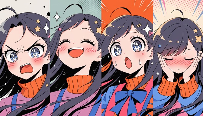 Free Anime Expression Sheet Image - Anime, Manga, Expression | Download ...