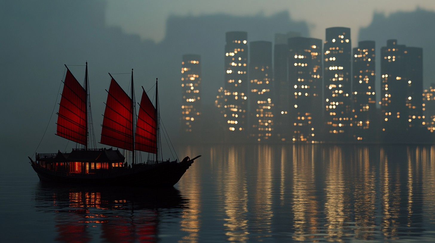 Red Sail Japanese Raft Free Red-sailed boat Image - Boat, Red, Sails | Download at StockCake