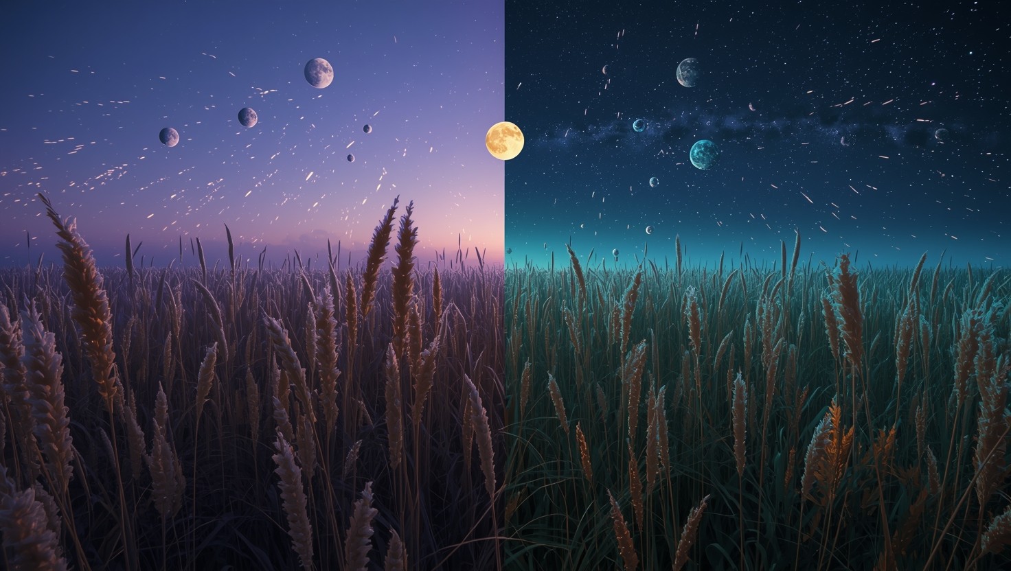 Moonless Prairie Free Luminous Prairie Dreamscape Image - Prairie, Twilight ...