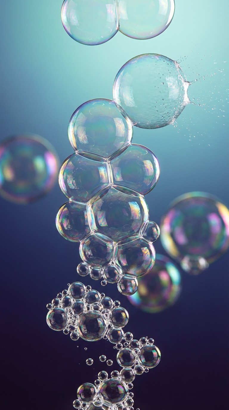 Free Floating Soap Spheres Image - Bubbles, Soap, Iridescent | Download ...