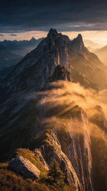 Free Majestic Mountain Sunset Image - Mountain, Sunset, Peak | Download ...