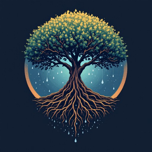 Free Majestic Golden Tree Image - Tree, Roots, Botanical | Download at ...