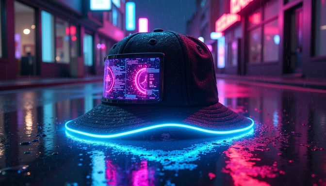 Free Neon Cyberpunk Hat Image - Cyberpunk, Neon, Hat | Download at ...