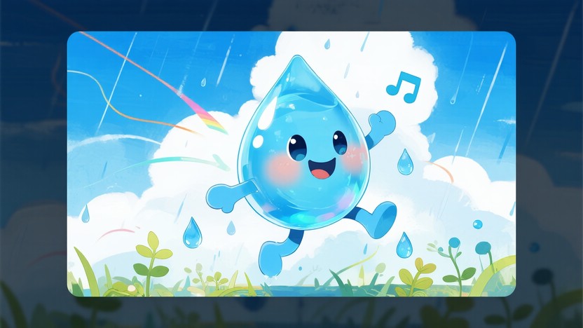 Funny Blue Ran Drop Free Happy Dancing Raindrop Image - Raindrop, Cheerful, Dancing ...