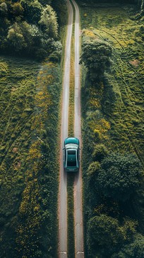 Short Road Free Scenic Road Trip Image - Aerial, Car, Road | Download at StockCake
