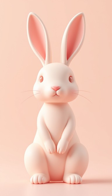 Pink Rabbit Ceramic Tree Free Pink Rabbit Sculpture Image - Rabbit, Bunny, Ceramic | Download at ...