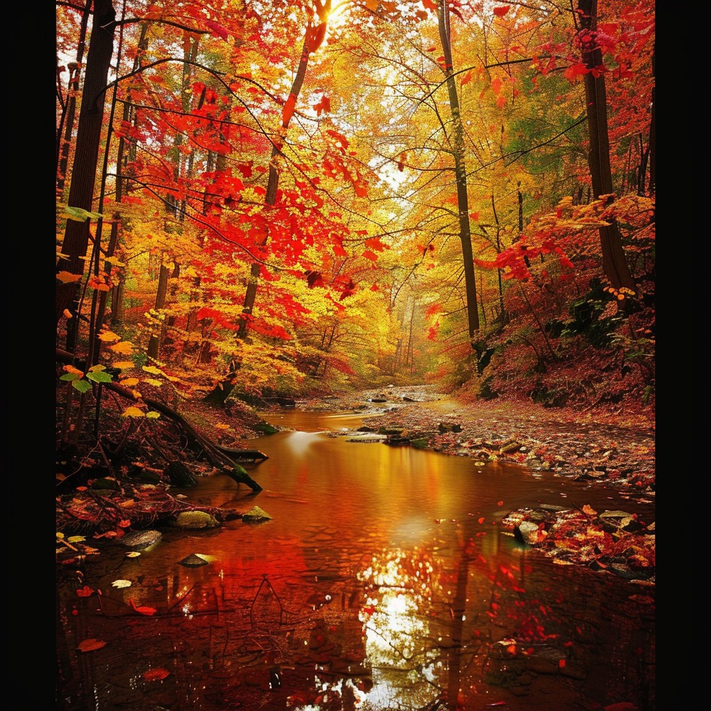 Free Autumn Forest Scene Photo - Autumn, Forest, Stream | Download at ...