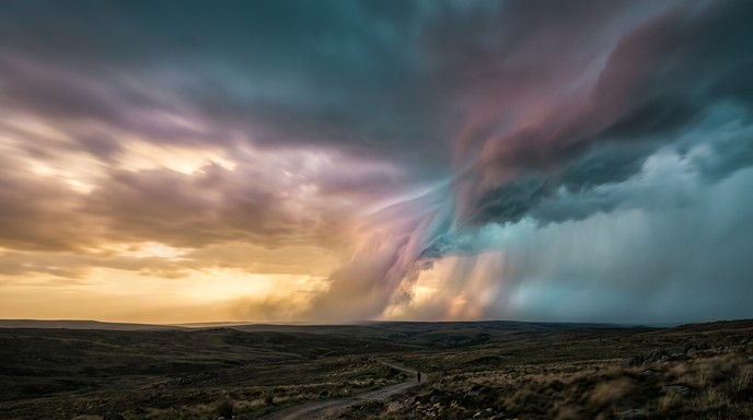 Dusky Climate Free Weather Systems Collide Image - Weather, Storm, Atmospheric ...
