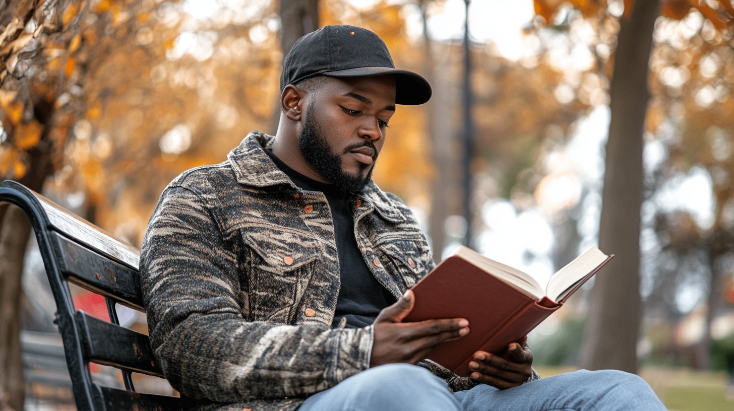 Man Spring Reading Free Man reading outdoors Image - Reading, Park, Autumn | Download at ...