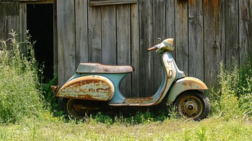 Free Rusty scooter abandoned Image - Scooter, Rusty, Field | Download ...