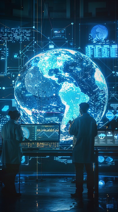 Free Global technology display Image - Technology, Scientists, Globe ...