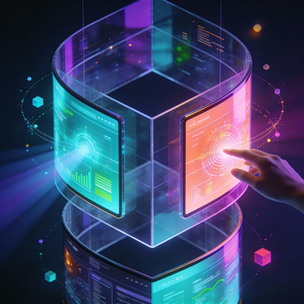 Free Holographic Technology Interface Image - Technology, Holographic ...