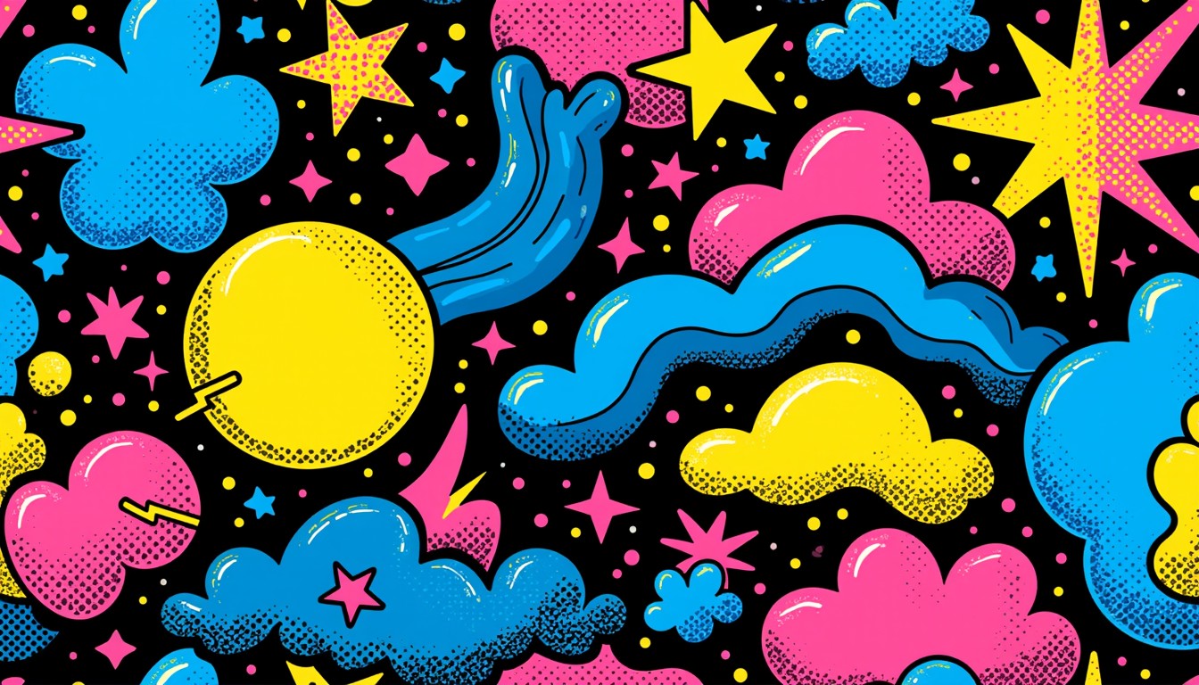 Free Bold Colorful Geometry Image - Vibrant, Cartoon, Pattern ...
