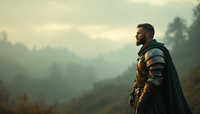 Free Dawn Warrior Contemplates Image | Download at StockCake