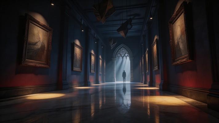 Shadow Galleries Free Mysterious Gallery Shadows Image - Gallery, Museum, Corridor ...