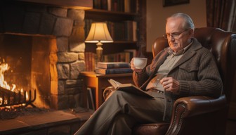 Fireside Rocking Chair Reading Free Fireside Reading Comfort Image - Elderly, Man, Senior | Download ...