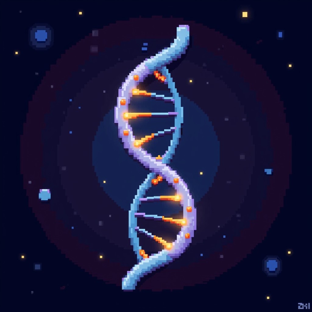 Free Pixelated Genetic Spiral Image - Dna, Pixel, Helix | Download at ...