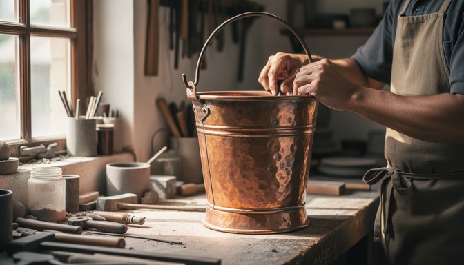 Free Copper thali craftsmanship Image - Copper, Thali, Artisan ...
