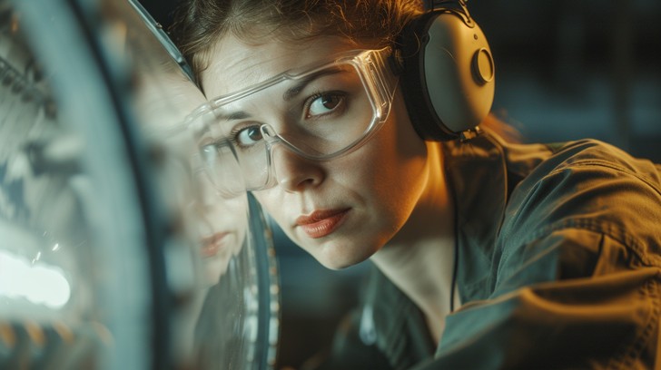 Refliction Tech Free Focused Technician Working Image - Technician, Female, Headphones ...