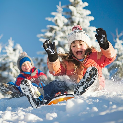 Sled Riding Images Free Joyful Sled Ride Image - Winter, Children, Sled | Download at ...
