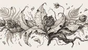 Free Elegant Botanical Decay Image - Botanical, Tattoo, Illustration ...