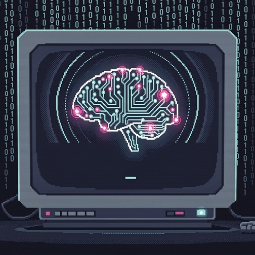 Free Digital Brain Thinking Image - Pixel, Retro, Brain | Download at ...