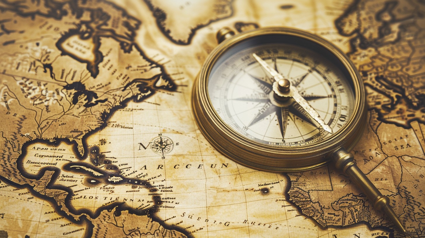 Free Vintage Compass Navigation Image - Compass, Map, Vintage ...