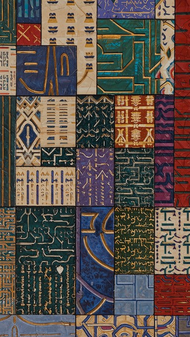 Historical Textiled Patterns Free Historical Pattern Collage Image - Historical, Pattern, Mosaic ...