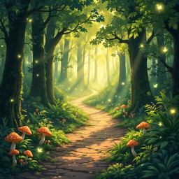 Free Magical Forest Path Image - Forest, Magical, Sunbeams | Download ...