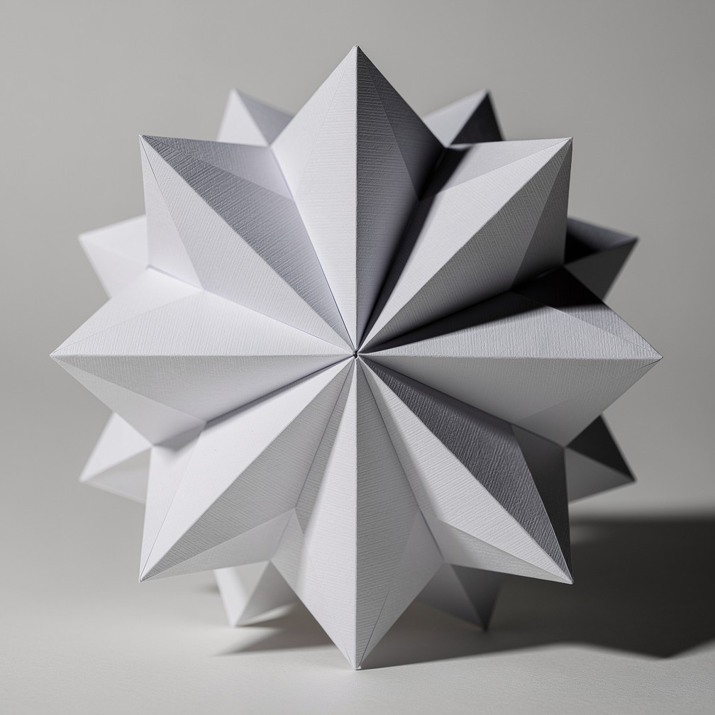 Free Geometric Paper Sculpture Image - Origami, Paper, Geometric ...