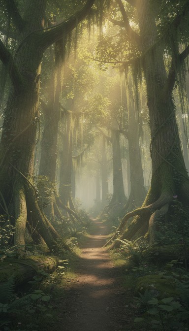 Free Ancient Forest Path Image - Forest, Trees, Moss | Download at ...