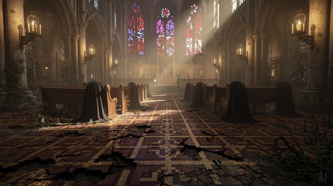 Download Warped Cathedral Floor Stock Images for Free | StockCake