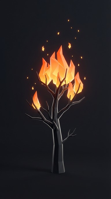 Tree Texture Fireballs Free Burning Geometric Tree Image - Tree, Fire, Flames | Download at ...