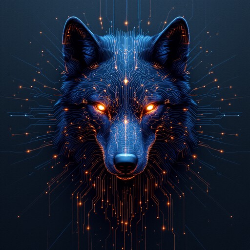 Techwolf Visuals Free Digital Wolf Transformation Image - Wolf, Technology, Digital ...
