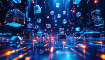 Free Digital Cube Network Image - Blockchain, Geometric, Cubes ...