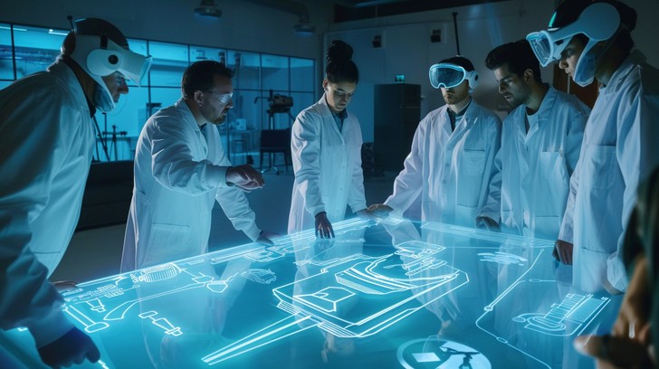 Free Futuristic Tech Lab Image - Technology, Scientists, Virtual ...