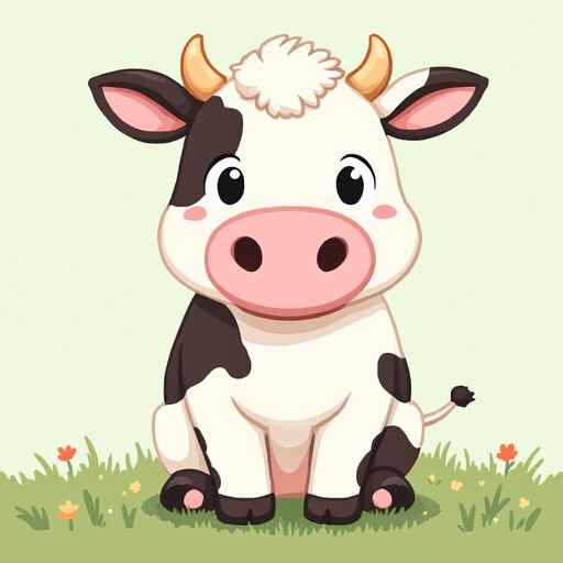 Free Adorable Pixel Cow Image - Kawaii, Pixel, Cow | Download at StockCake