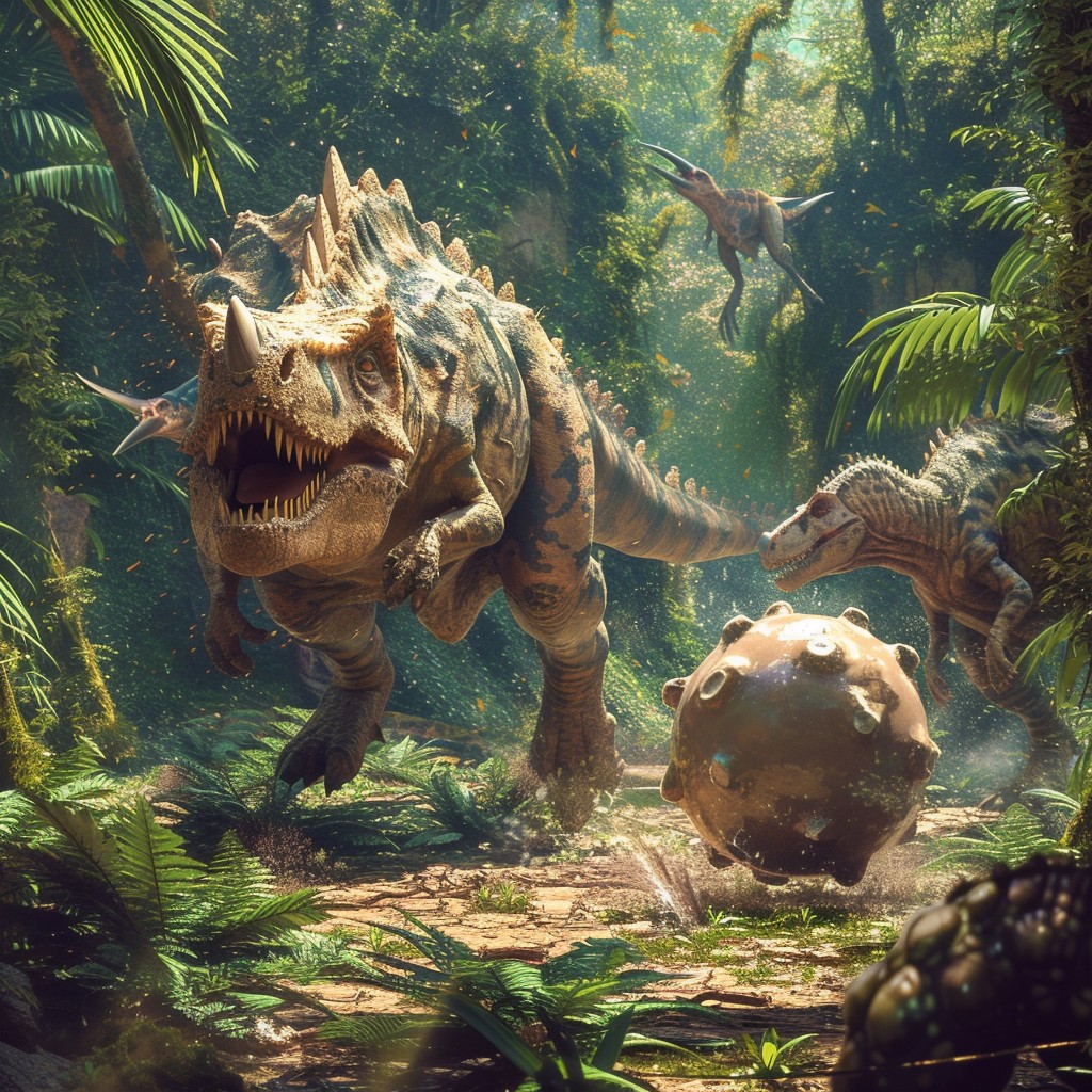 Tigerosaurus Rampage Free Dinosaur Rampage Scene Image - Dinosaur, Jungle, Rampage ...