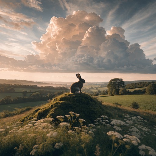 Time Rabbit Landscape Photo Free Rabbit Golden Sunset Image - Rabbit, Bunny, Silhouette | Download ...