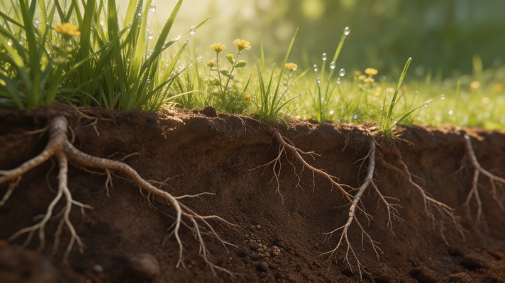 Root White Particle Free Roots and Blades Image - Grass, Roots, Soil | Download at StockCake