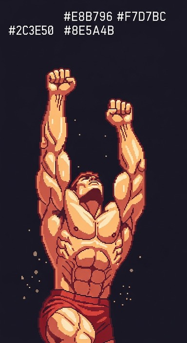 Free Ascending Pixel Hero Image - Pixel, Hero, Muscular | Download at ...
