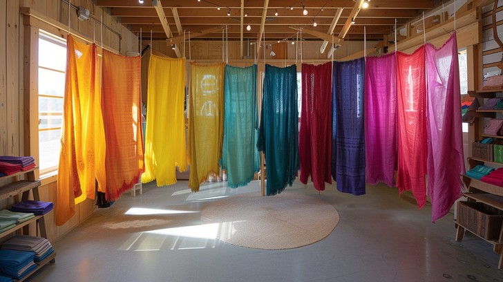 Download Colorful Curtain Display Image - Colorful, Curtains, Interior ...