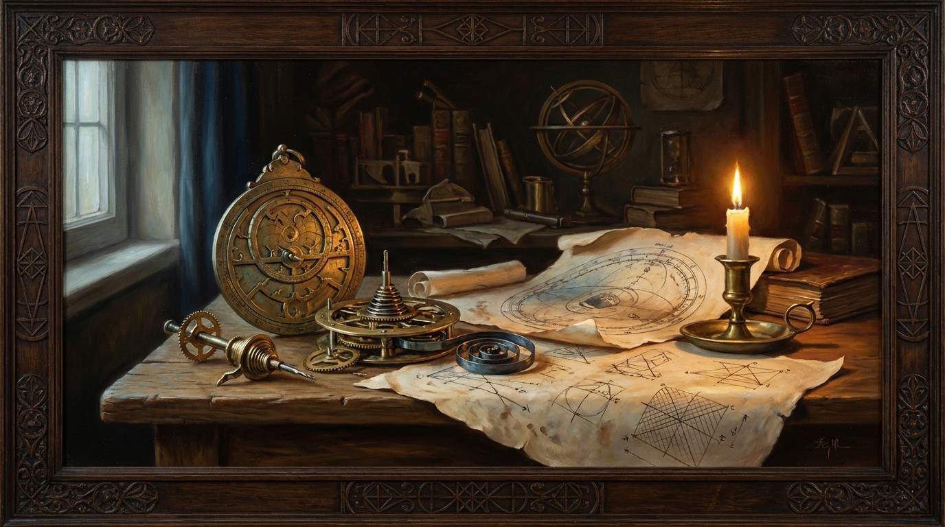Scientists Workspace Renaissance Free Renaissance Scientific Instruments Image - Astrolabe, Clockwork ...