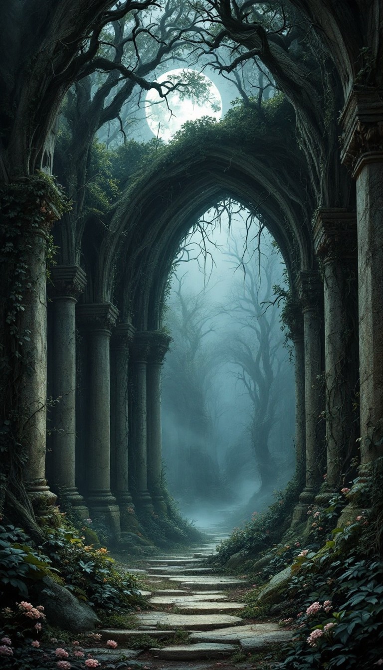 Free Mystical Forest Gateway Image - Gothic, Forest, Arch | Download at ...