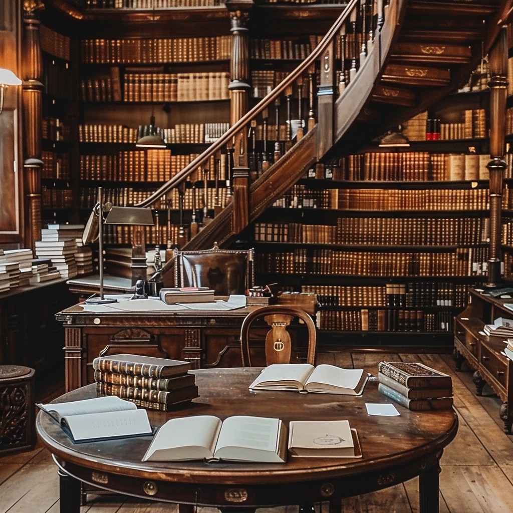 Free Elegant Library Interior Image - Library, Books, Wood | Download ...
